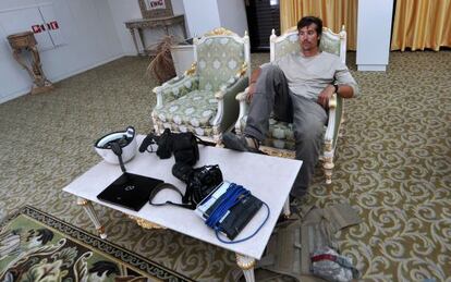 O jornalista James Foley em Sirte, Líbia, em setembro de 2011.