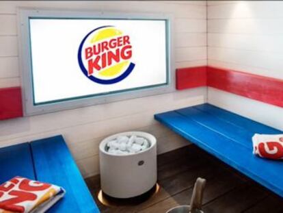 La cadena de comida rápida de Finlandia ofrece a sus clientes la posibilidad de alquiler una sauna para comer las hamburguesas por un precio de 150 euros