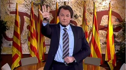 Bruno Oro imita Artur Mas.