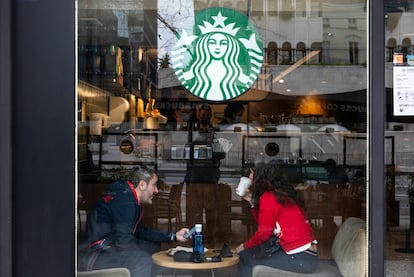 A Starbucks store in Spain.