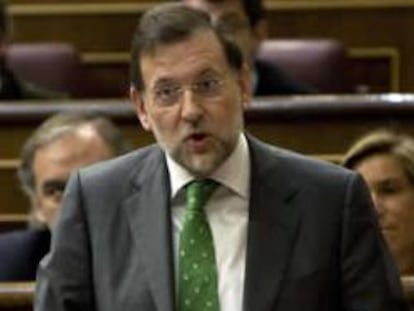 El líder del PP, Mariano Rajoy