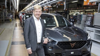 El nuevo presidente de Seat y CEO de Cupra, Wayne Griffiths, este martes en Martorell (Barcelona).