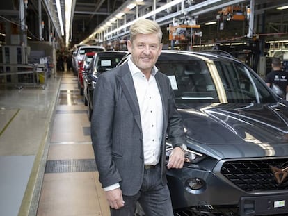 El nuevo presidente de Seat y CEO de Cupra, Wayne Griffiths, este martes en Martorell (Barcelona).