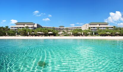 Vista frontal del JOIA Aruba by Iberostar