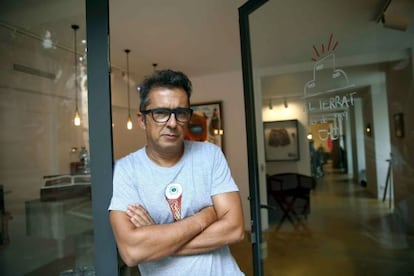 Andreu Buenafuente, a la porta del seu despatx a Barcelona.