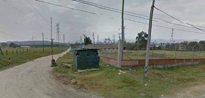 El lugar en donde se presentó el atentado, en el norte de Bogotá.