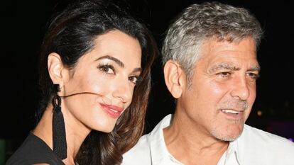 Amal Alamuddin durante la presentación de su tequila en Ibiza.