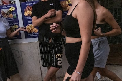 Pablo, en uno de sus permisos para salir del centro de menores.