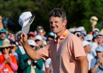 Justin Rose, en el hoyo 72.