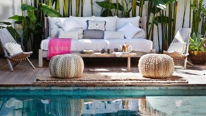 Piscina de la casa que el peluquero Ronnie Stam y su esposa.