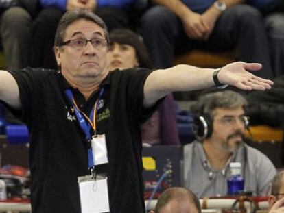 Valero Rivera, durante el partido contra Macedonia