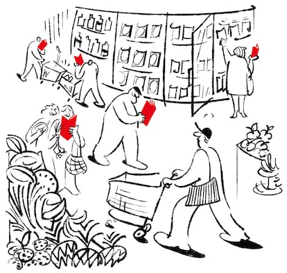 Ilustración Selección Día del Libro suplemento Babelia 19/04/2025