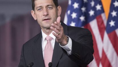 El presidente de la Cámara de Representantes, el republicano Paul Ryan.