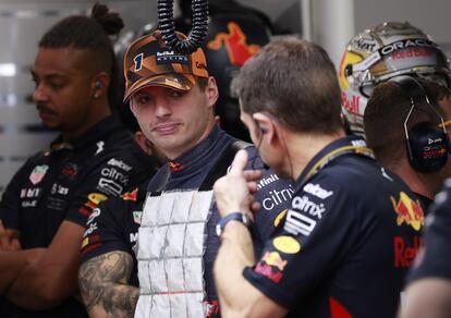 Max Verstappen después de la clasificación del GP de Singapur este sábado.