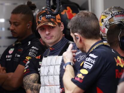 Max Verstappen después de la clasificación del GP de Singapur este sábado.