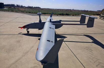 Drone militar de fabricación israelí adquirido por Chipre.