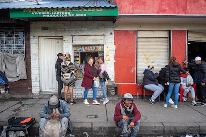 Cotidianidad de una de las calles del sector.