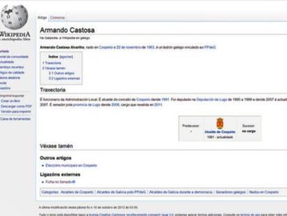 Wikimedia atribuye a una “edición vandálica” el error