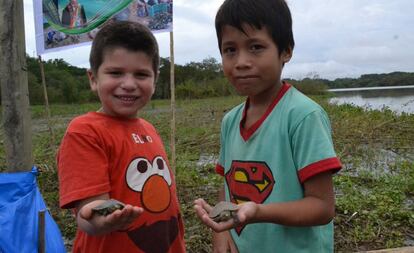 Ni&ntilde;os en Bolivia.