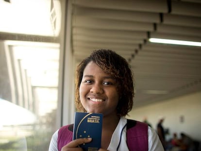 A estudante Lorrayne Isidoro Gonçalves.