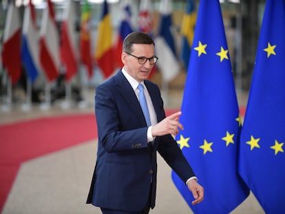 El primer ministro polaco, Mateusz Morawiecki, el martes en Bruselas.