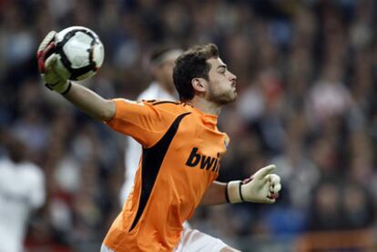 Casillas, durante un partido de Liga.