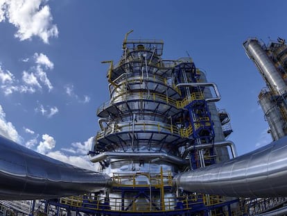 Detalle de la refinería de Plock, en la región central de Polonia.