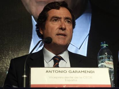 El vicepresidente de CEOE y presidente de CEPYME, Antonio Garamendi