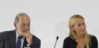 Carlos Slim y Esther Alcocer Koplowitz.