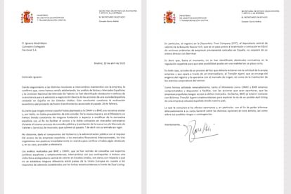 Carta del Gobierno a Ferrovial para evitar el traslado de su sede a Países Bajos.