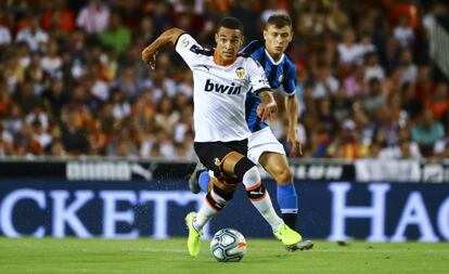 Rodrigo Moreno durante el amistoso contra el Inter.   