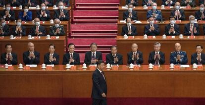 Xi Jinping, el domingo en la apertura del Congreso del Partido Comunista Chino, en Pekín.