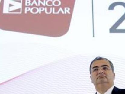 Ángel Ron, antes de su discurso ante la junta general de accionistas de Banco Popular el 10 de noviembre de 2012.