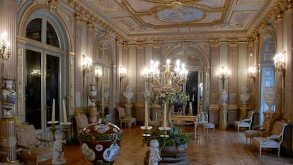 El salón de baile del Palacio de los Selgas, cerca de la localidad asturiana de Cudillero.