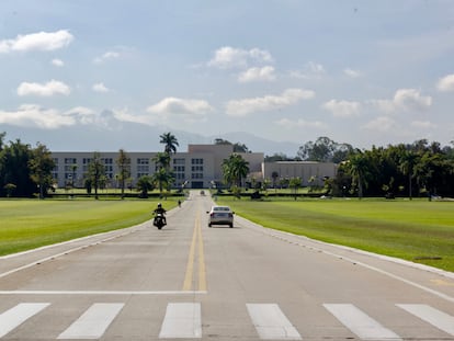 Entrada da Academia Militar das Agulhas Negras (AMAN), em Resende (RJ), no dia 24 de junho de 2021.