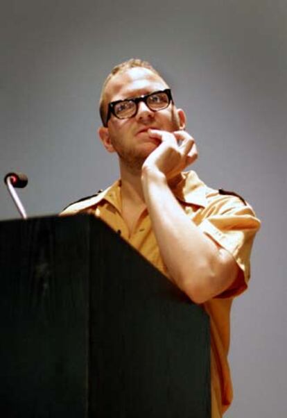 El escritor Cory Doctorow, conferenciante en <i>Copyfight.</i> 

/ CO