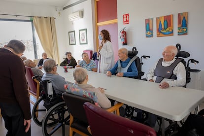 Un momento en la vida de los residentes.