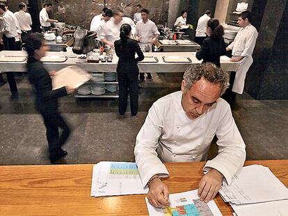Ferrán Adriá en su restaurante.