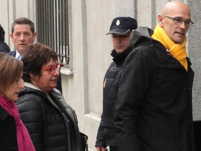 Carme Forcadell, Dolors Bassa i Raül Romeva, aquest divendres al Suprem.