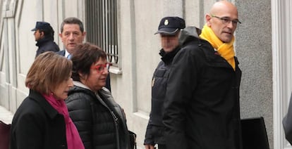 Carme Forcadell, Dolors Bassa i Raül Romeva, aquest divendres al Suprem.