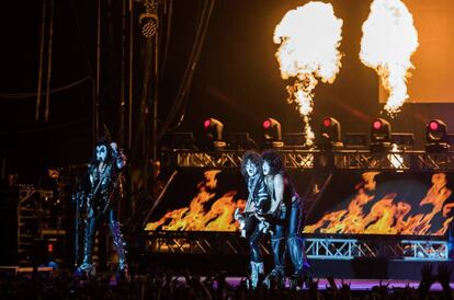 Actuacion de Kiss en el Resurrection Fest en Viveiro.