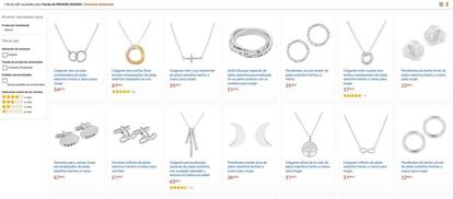 Catálogo de joyas de Promise Designs en Amazon Handmade.