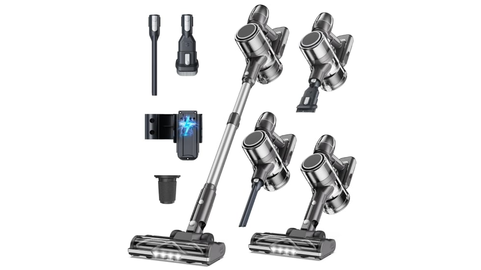 Aspiradora vertical e inalámbrica con 60 minutos de autonomía.