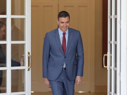 El presidente del Gobierno, Pedro Sánchez, el pasado día 13 en La Moncloa.