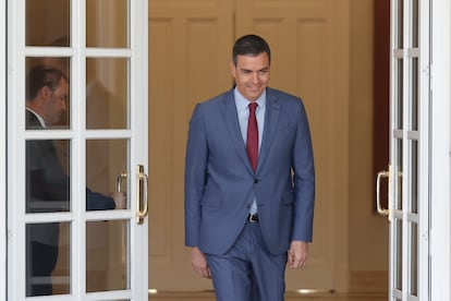 El presidente del Gobierno, Pedro Sánchez, el pasado día 13 en La Moncloa.