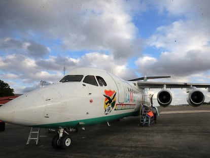 Un avión de la aerolínea Lamia.