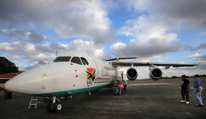 Un avión de la aerolínea Lamia.