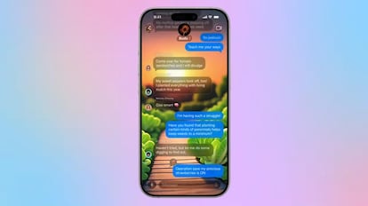 Teléfono iPhone de Apple con iOS 26
