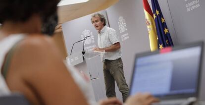 El director del Centro de Coordinación de Alertas y Emergencias Sanitarias, Fernando Simón.