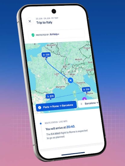 Uso del seguimiento de vuelos con la aplicación AirHelp Flight and Claim Tracker